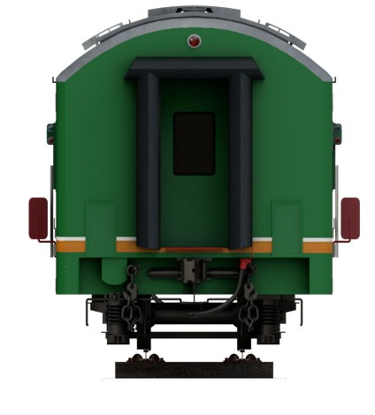 Model 3D Kereta Bagasi