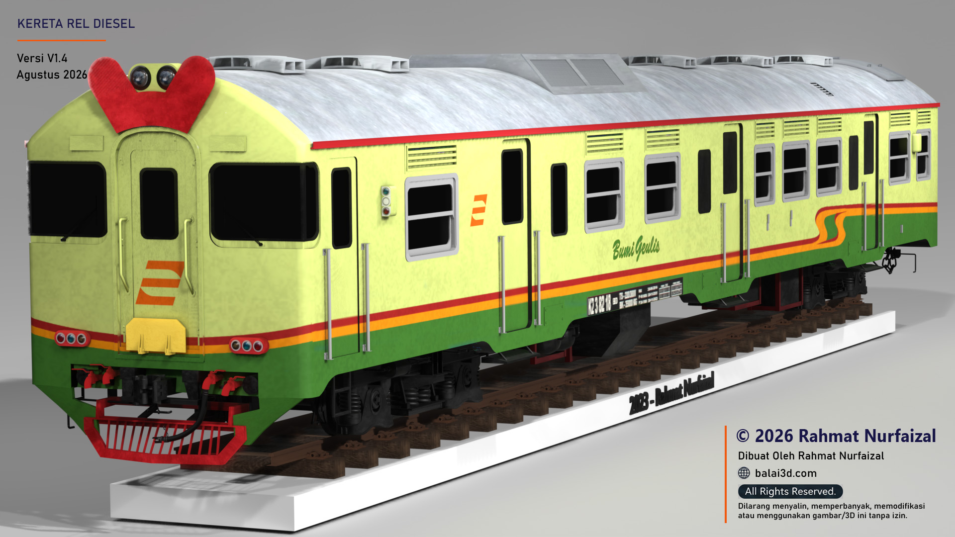 Model 3D KRD Bumi Geulis